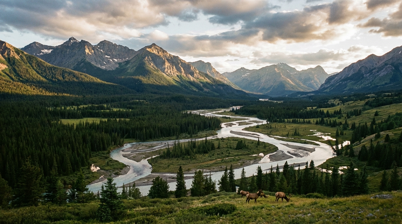Malerische Ansicht von Freizeitwohnsitzen in einer alpinen Landschaft in Tirol.